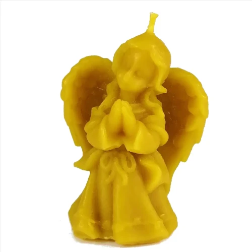 Aniołek modlący się świeczka z wosku pszczelego