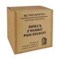 PREMIUM BEESWAX WHITE - świeca 100% wosku pszczelego w szkle
