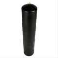 Czarna duża świeca z wosku pszczelego - walec gładki 28cm/6cm