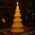 Choinka ozdobna - świeczka z wosku pszczelego