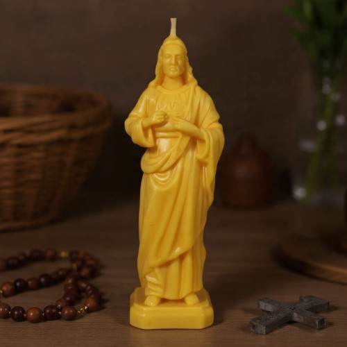 Jezus - świeczka/figurka z wosku pszczelego