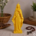 Matka Boska modląca się - świeczka/figurka z wosku pszczelego