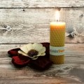 Pszczeli plaster 9cm/3,2cm - naturalna świeca woskowa zwijana z węzy pszczelej