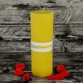Pszczeli plaster 13cm/4,5cm - naturalna świeca woskowa zwijana z węzy pszczelej