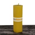 Pszczeli plaster 13cm/4,5cm - naturalna świeca woskowa zwijana z węzy pszczelej