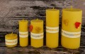 Pszczeli plaster XXL 13cm/6,5cm - naturalna świeca woskowa zwijana z węzy pszczelej