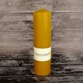 Walec gładki 25cm/6,9cm - świeca z wosku pszczelego