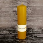 Walec gładki 25cm/6,9cm - świeca z wosku pszczelego