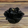 Czarna róża - świeczka z wosku pszczelego